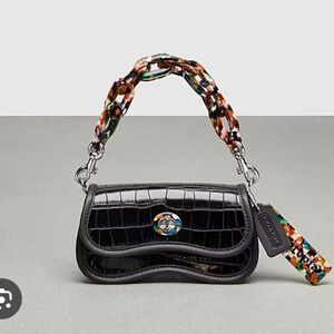 COACH MINI WAVY DINKY BAG IN CROC EMBOSSED COACHTOPIA LEATHER